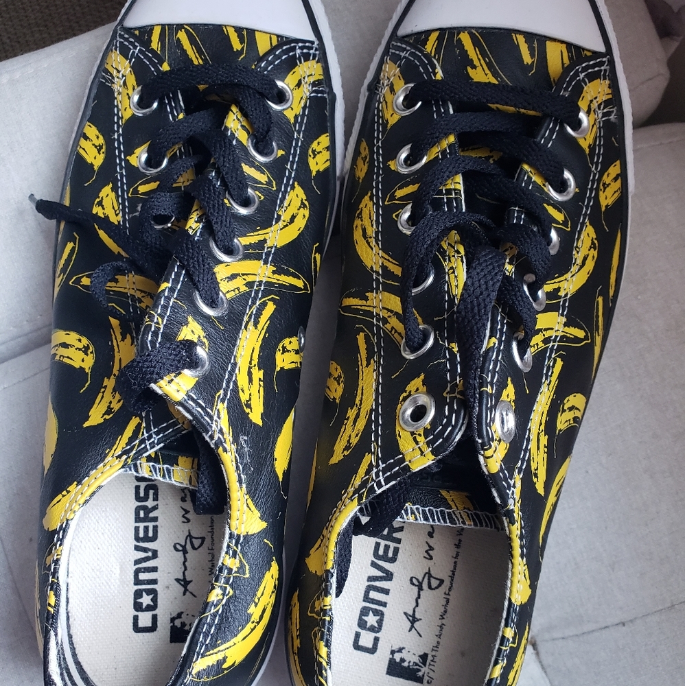 Converse Andy Warhol Banana Sneakers 7.5/9.5